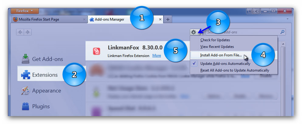 Firefox Add-ons Manager